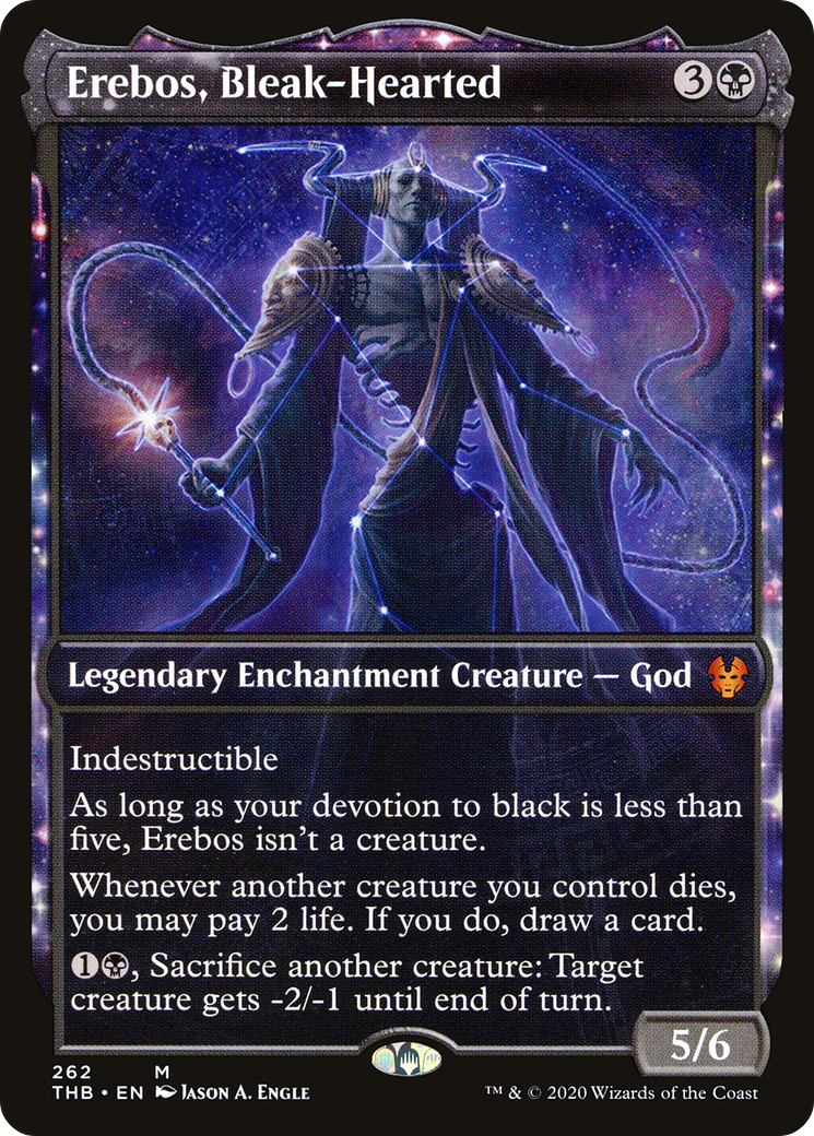 Erebos, Bleak-Hearted (Showcase) (262) [Theros Beyond Death] foil - Deck Out Gaming