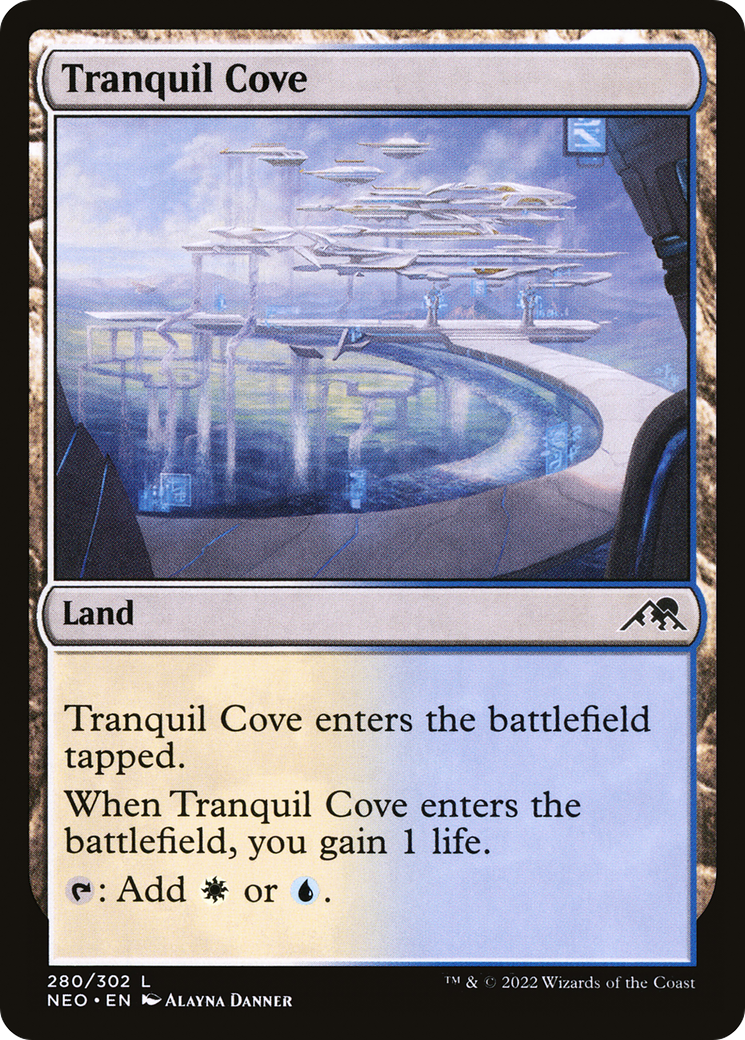 Tranquil Cove (280) [Kamigawa: Neon Dynasty] foil - Deck Out Gaming