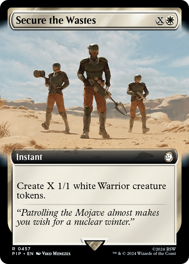 Secure the Wastes (Extended Art) (457) [Fallout] - Deck Out Gaming