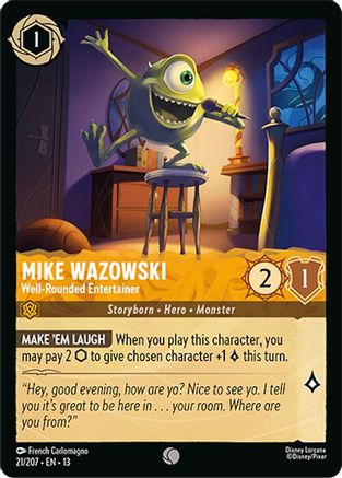 Mike Wazowski - Well-Rounded Entertainer (21/207) [Attack of the Vine] Cold Foil-1