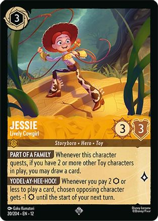 Jessie - Lively Cowgirl (20/204) [Wilds Unknown] Cold Foil - Deck Out Gaming
