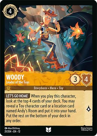 Woody - Leader of the Toys (21/204) [Wilds Unknown] Cold Foil - Deck Out Gaming