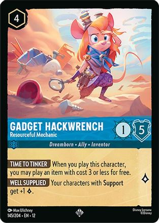 Gadget Hackwrench - Resourceful Mechanic (145/204) [Wilds Unknown] - Deck Out Gaming
