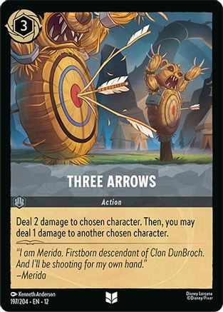Three Arrows (197/204) [Wilds Unknown] Cold Foil - Deck Out Gaming
