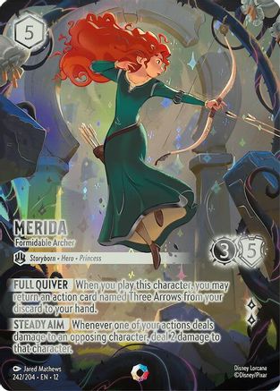 Merida - Formidable Archer (Iconic) (242/204) [Wilds Unknown] Holofoil - Deck Out Gaming
