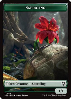 Saproling // Pest (0023) Double-Sided Token (18) [Commander: Secrets of Strixhaven] - Deck Out Gaming