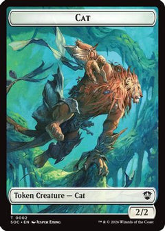 Cat // Inkling (0022) Double-Sided Token (2) [Commander: Secrets of Strixhaven] - Deck Out Gaming