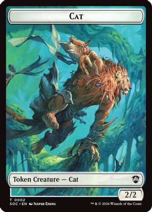 Cat // Inkling (0022) Double-Sided Token (2) [Commander: Secrets of Strixhaven] - Deck Out Gaming