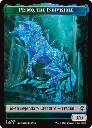Primo, The Indivisble // Treasure Double-Sided Token (24) [Commander: Secrets of Strixhaven] - Deck Out Gaming
