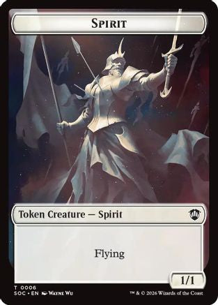 Spirit (0006) // Illusion Double-Sided Token (6) [Commander: Secrets of Strixhaven] - Deck Out Gaming