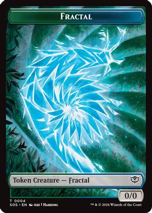 Fractal (0004) // Pest (0008) Double-Sided Token (4) [Secrets of Strixhaven] - Deck Out Gaming