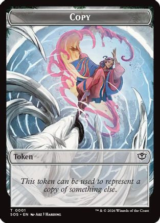 Copy // Spirit (0010) Double-Sided Token (1) [Secrets of Strixhaven] foil - Deck Out Gaming