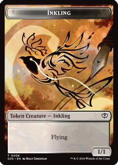 Inkling (0006) // Spirit (0010) Double-Sided Token (6) [Secrets of Strixhaven] - Deck Out Gaming