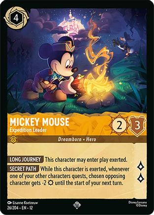 Mickey Mouse - Expedition Leader (26/204) [Wilds Unknown] - Deck Out Gaming