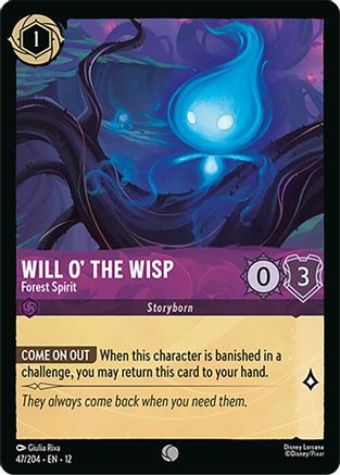 Will o' the Wisp - Forest Spirit (47/204) [Wilds Unknown] - Deck Out Gaming