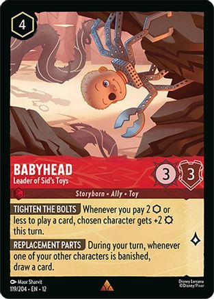 Babyhead - Leader of Sid's Toys (119/204) [Wilds Unknown] Cold Foil - Deck Out Gaming