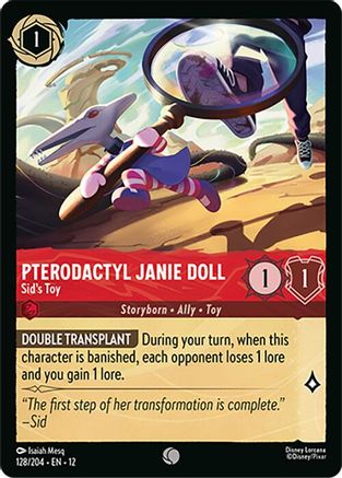 Pterodactyl Janie Doll - Sid's Toy (128/204) [Wilds Unknown] Cold Foil - Deck Out Gaming