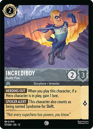 Incrediboy - Buddy Pine (177/204) [Wilds Unknown] - Deck Out Gaming