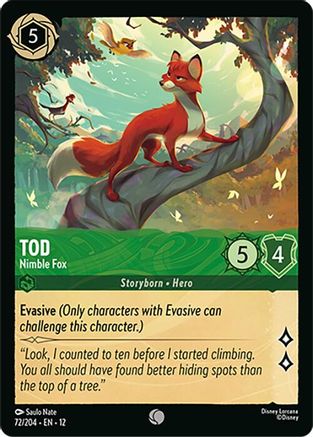 Tod - Nimble Fox (72/204) [Wilds Unknown] - Deck Out Gaming