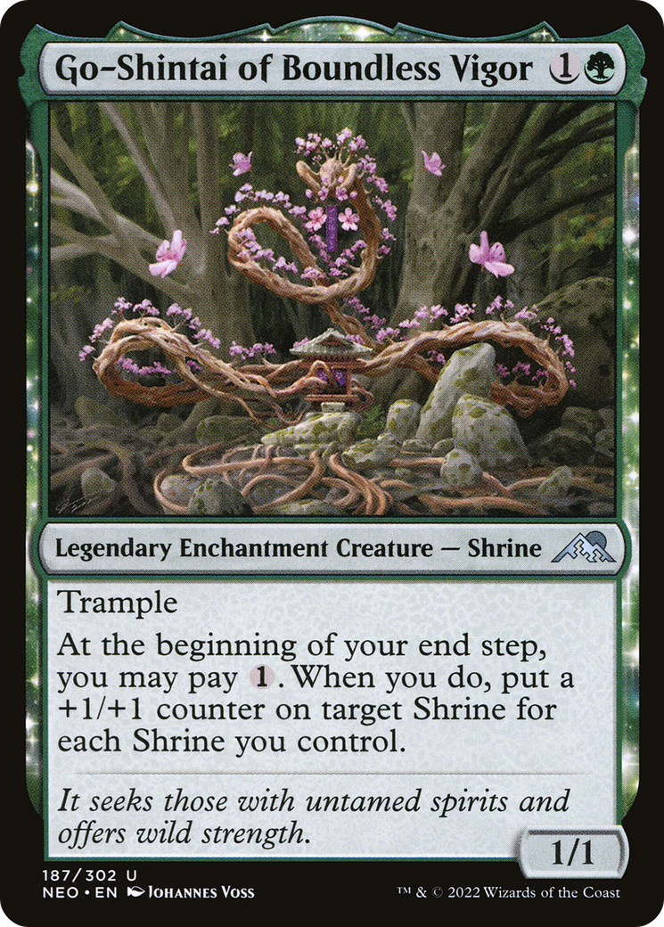 Go-Shintai of Boundless Vigor (187) [Kamigawa: Neon Dynasty] foil - Deck Out Gaming