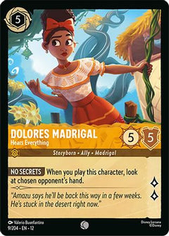 Dolores Madrigal - Hears Everything (9/204) [Wilds Unknown] Cold Foil - Deck Out Gaming