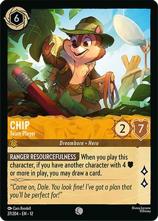 Chip - Team Player (27/204) [Wilds Unknown] - Deck Out Gaming