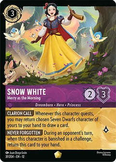 Snow White - Merry as the Morning (Foil) (37/204) [Wilds Unknown] Cold Foil - Deck Out Gaming