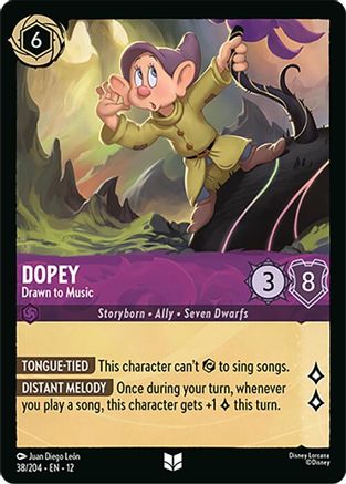 Dopey - Drawn to Music (38/204) [Wilds Unknown] - Deck Out Gaming