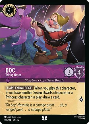 Doc - Taking Notes (Foil) (40/204) [Wilds Unknown] Cold Foil - Deck Out Gaming
