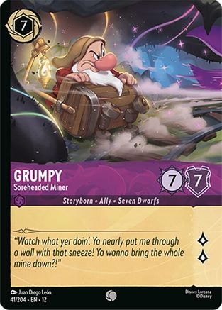 Grumpy - Soreheaded Miner (Foil) (41/204) [Wilds Unknown] Cold Foil - Deck Out Gaming