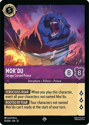 Mor'du - Savage Cursed Prince (57/204) [Wilds Unknown] - Deck Out Gaming