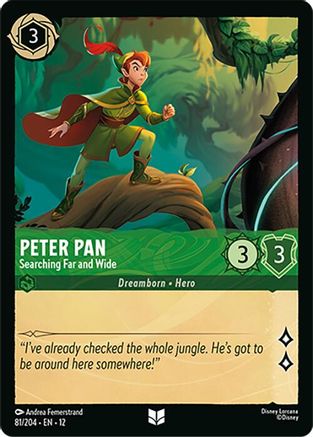 Peter Pan - Searching Far and Wide (81/204) [Wilds Unknown] - Deck Out Gaming