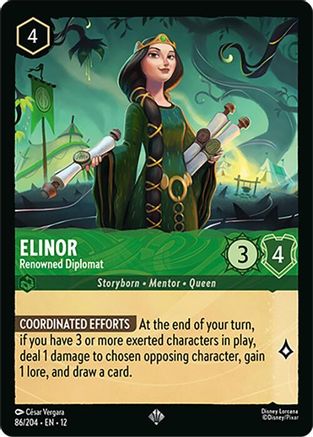 Elinor - Renowned Diplomat (86/204) [Wilds Unknown] Cold Foil - Deck Out Gaming