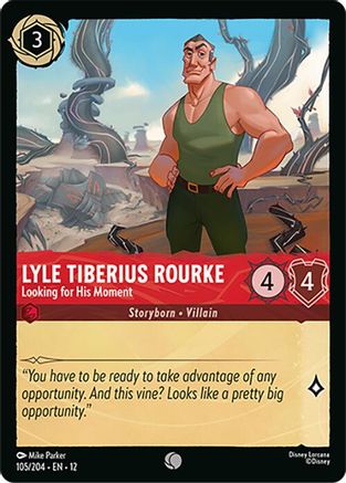 Lyle Tiberius Rourke - Looking for His Moment (105/204) [Wilds Unknown] Cold Foil - Deck Out Gaming