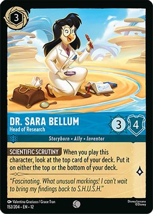 Dr. Sara Bellum - Head of Research (152/204) [Wilds Unknown] Cold Foil - Deck Out Gaming