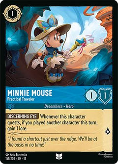 Minnie Mouse - Practical Traveler (159/204) [Wilds Unknown] Cold Foil - Deck Out Gaming