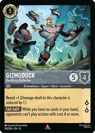 Gizmoduck - Duckburg Defender (193/204) [Wilds Unknown] Cold Foil - Deck Out Gaming