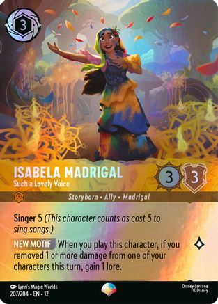 Isabela Madrigal - Such a Lovely Voice (Epic) (207/204) [Wilds Unknown] Holofoil - Deck Out Gaming