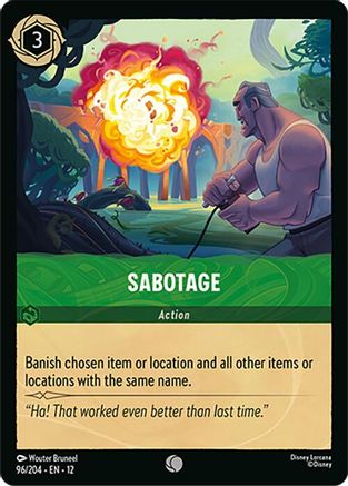 Sabotage (96/204) [Wilds Unknown] - Deck Out Gaming