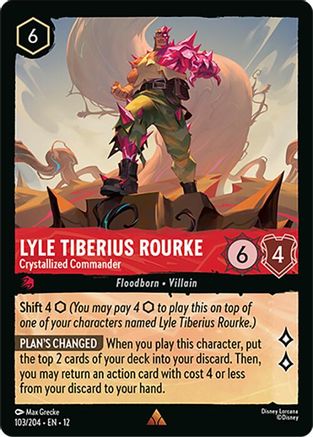 Lyle Tiberius Rourke - Crystallized Commander (103/204) [Wilds Unknown] - Deck Out Gaming