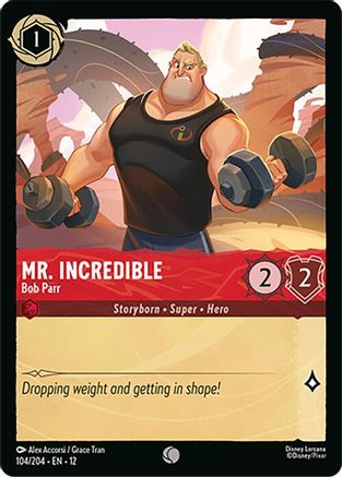 Mr. Incredible - Bob Parr (104/204) [Wilds Unknown] Cold Foil - Deck Out Gaming