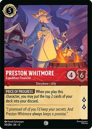 Preston Whitmore - Expedition Financier (110/204) [Wilds Unknown] - Deck Out Gaming