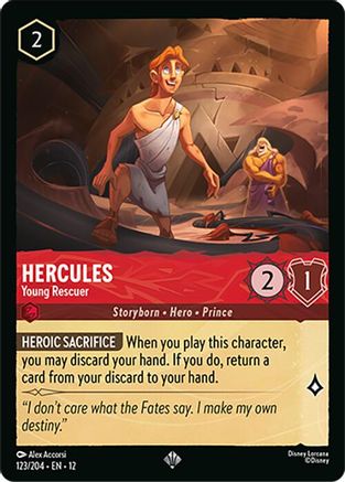 Hercules - Young Rescuer (123/204) [Wilds Unknown] - Deck Out Gaming