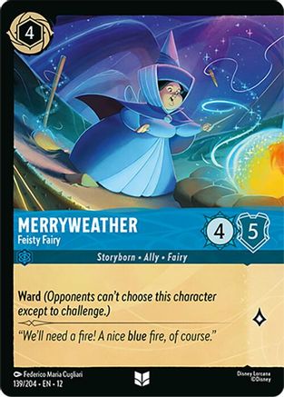 Merryweather - Feisty Fairy (Foil) (139/204) [Wilds Unknown] Cold Foil - Deck Out Gaming