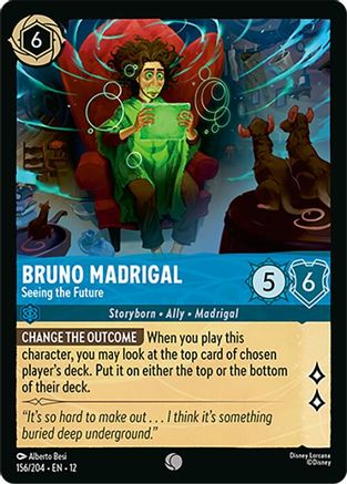 Bruno Madrigal - Seeing the Future (156/204) [Wilds Unknown] Cold Foil - Deck Out Gaming