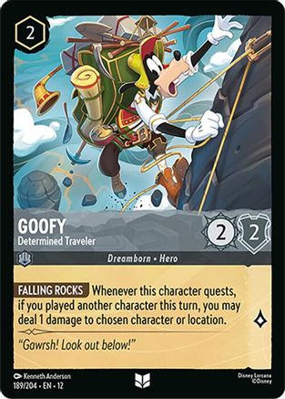 Goofy - Determined Traveler (189/204) [Wilds Unknown] - Deck Out Gaming