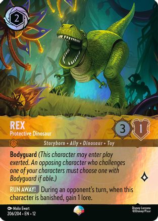 Rex - Protective Dinosaur (Epic) (206/204) [Wilds Unknown] Holofoil - Deck Out Gaming