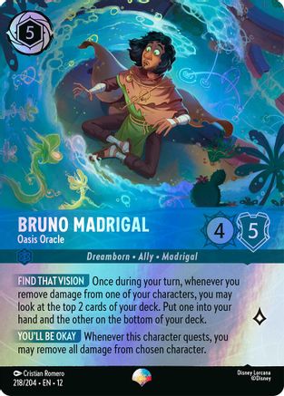 Bruno Madrigal - Oasis Oracle (Epic) (218/204) [Wilds Unknown] Holofoil - Deck Out Gaming