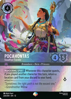 Pocahontas - Steadfast Traveler (Epic) (220/204) [Wilds Unknown] Holofoil - Deck Out Gaming