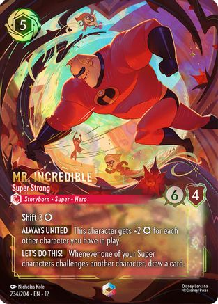 Mr. Incredible - Super Strong (Enchanted) (234/204) [Wilds Unknown] Holofoil - Deck Out Gaming